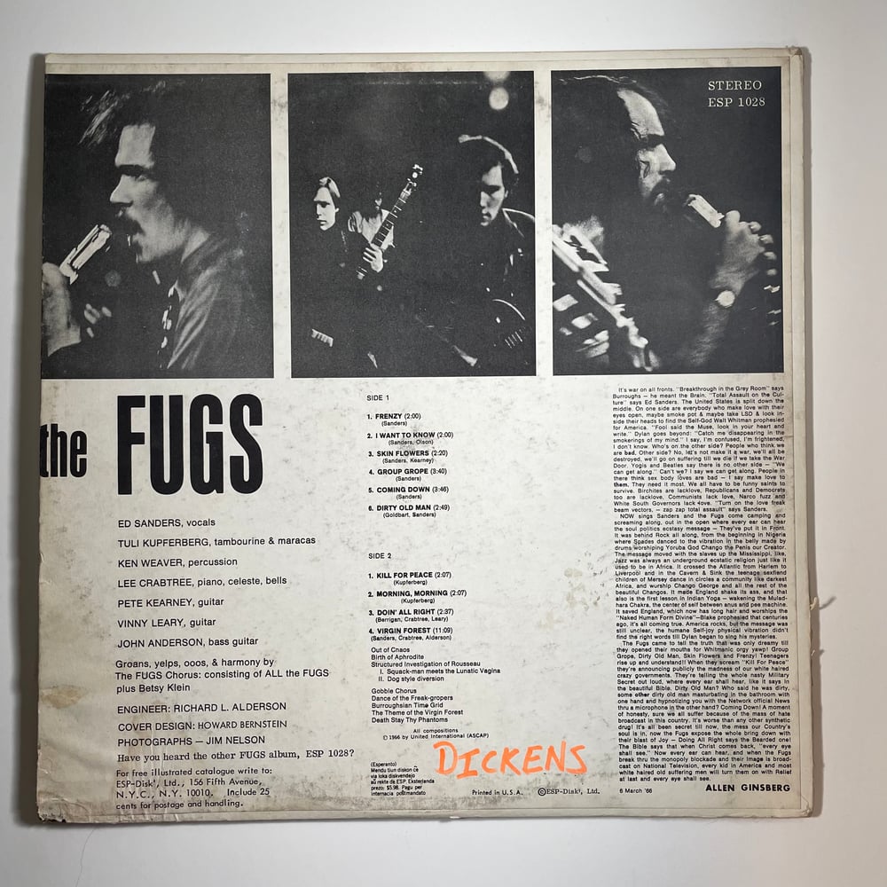 LP: The Fugs (Ed Sanders) - Fugs