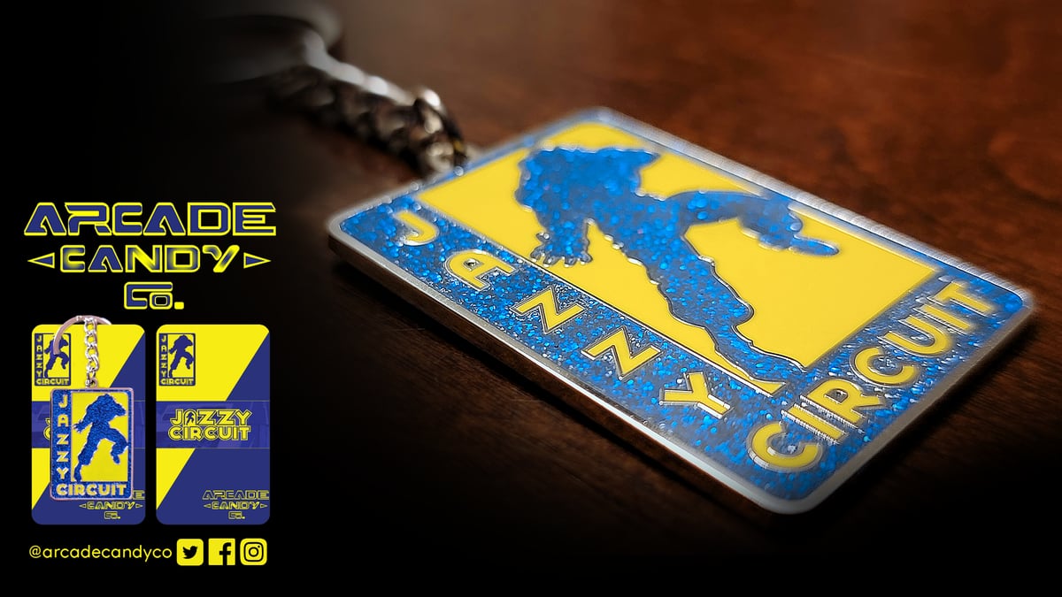 Image of Jazzy Circuit x ArcadeCandyCo. Keychain