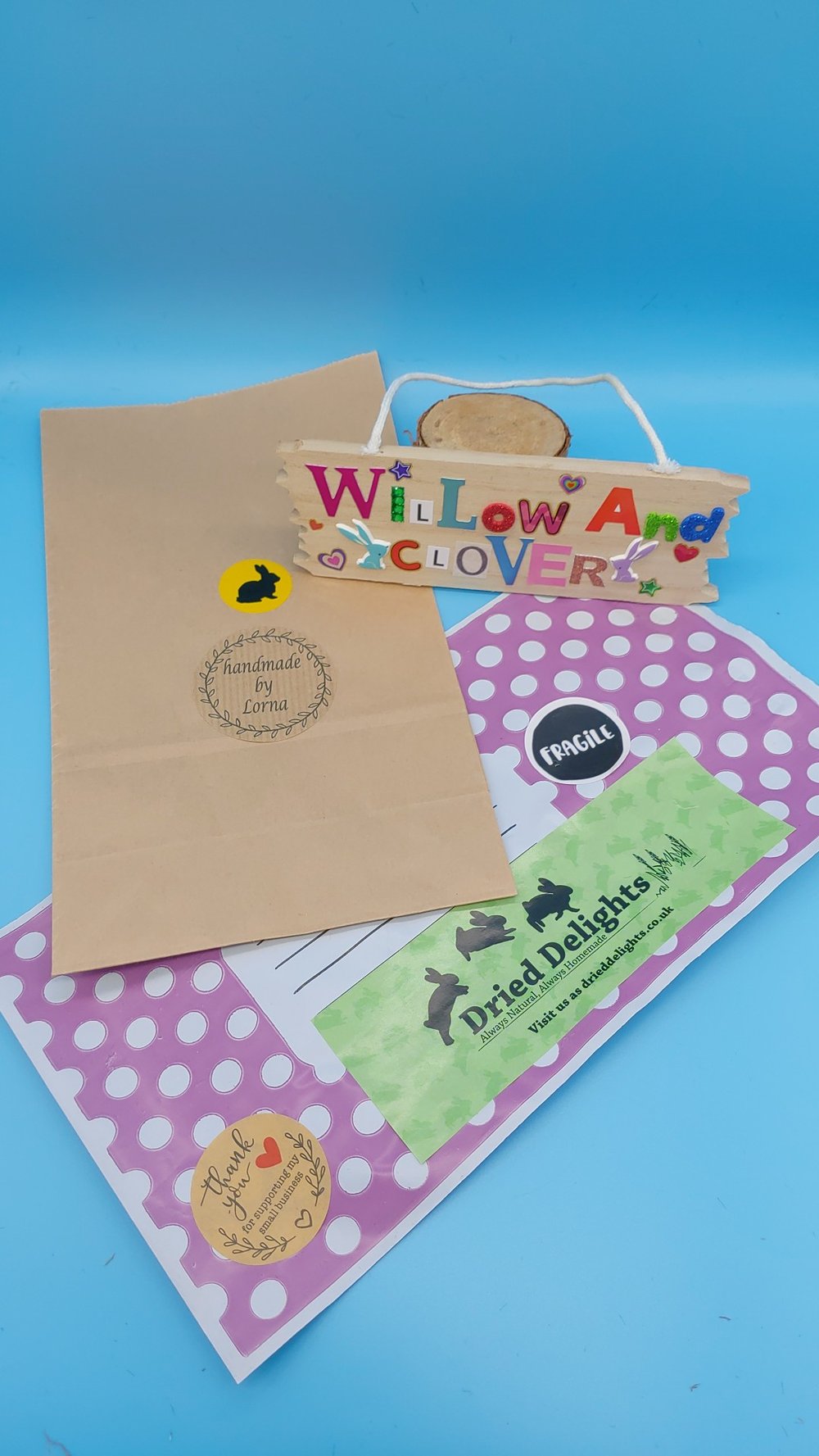 Image of Handmade hanging wooden name/slogan saying sign