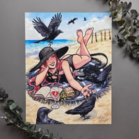 Sand Witch Signed Watercolor Print