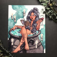 Bath Witch 2.0 Signed Watercolor Print