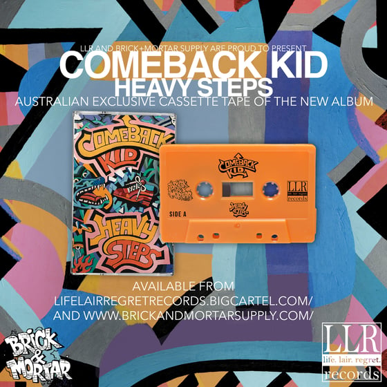 Image of LLR089 Comback Kid - 'Heavy Steps' Cassette 