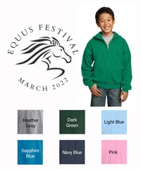 Equus Festival Kids Zipper Hoodie Sweatshirt