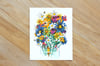 Summertime Bouquet Swim | 11 x 14” Print