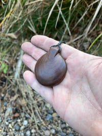 Image 5 of Hobo Nickel in Lignum vitae wood. 