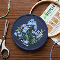 Image 3 of Forget Me Not Embroidery Kit 