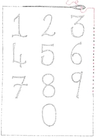 Numbers (Digital Tracing Templates)