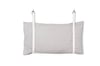Leather Bench Cushion Strap Headboard Bed Pillow Bracket, Single Strap ONLY - White