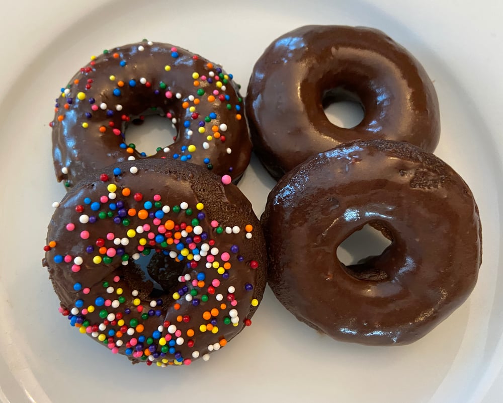 Image of Chocolate Fudge Cake Donuts - 1 dozen