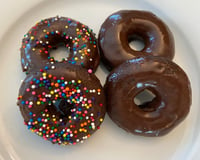 Image 1 of Chocolate Fudge Cake Donuts - 1 dozen