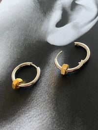 Image 5 of BOLD GOLD NUT EARRINGS