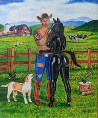 Cowboy in Love - Print
