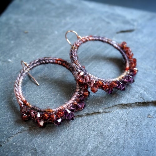 Image of STARRY HOOPS - Ube