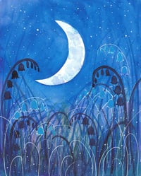Bluebell Moon Original Painting