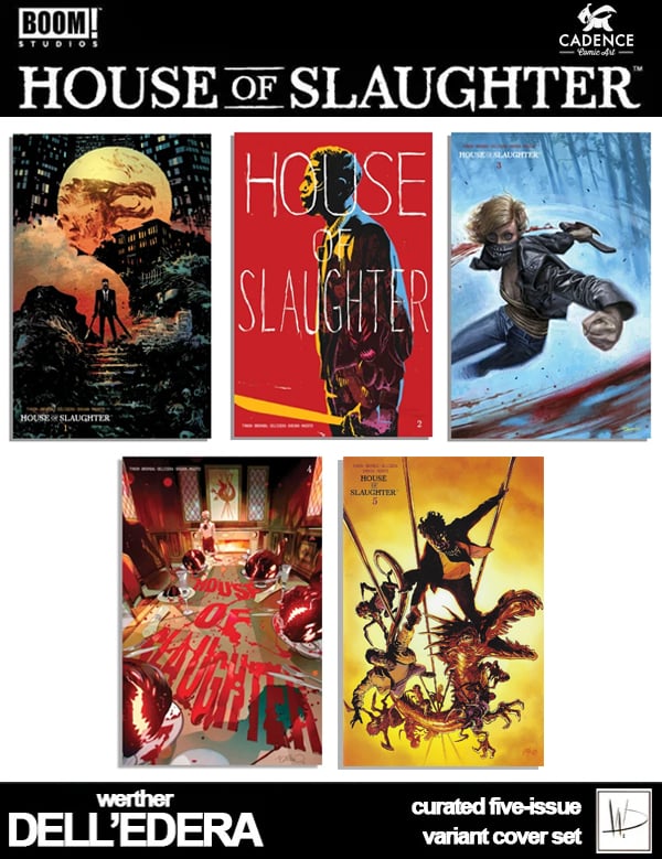 Image of House of Slaughter #1-5 Set / Werther Dell'Edera Curated Variant Cover Series