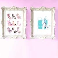 Image 3 of FASHION ILLUSTRATION ART PRINT: LIFE IN HEELS