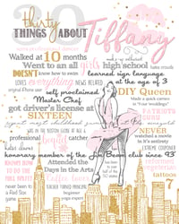Image 2 of Thirty Things, 30th Birthday Marilyn Monroe inspired Birthday Poster