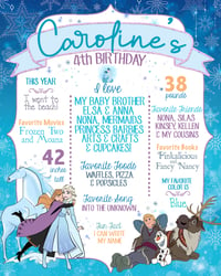 Frozen 2 inspired Milestone Poster