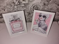 Image 2 of PINK FASHION PRINT SET