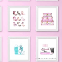 Image 2 of FASHION ILLUSTRATION ART PRINT: FASHION BOOKS