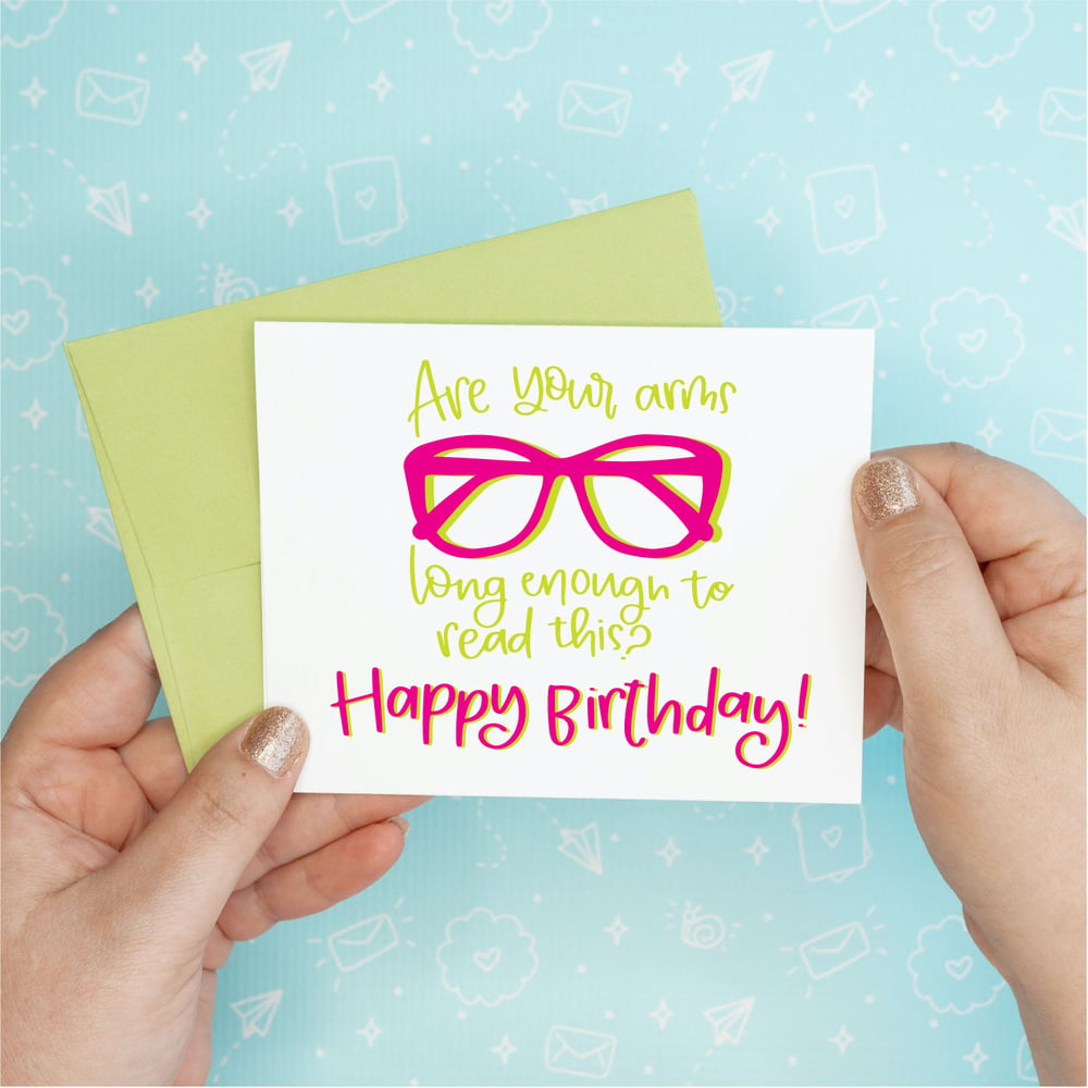 Image of Arms Long Enough Birthday Card