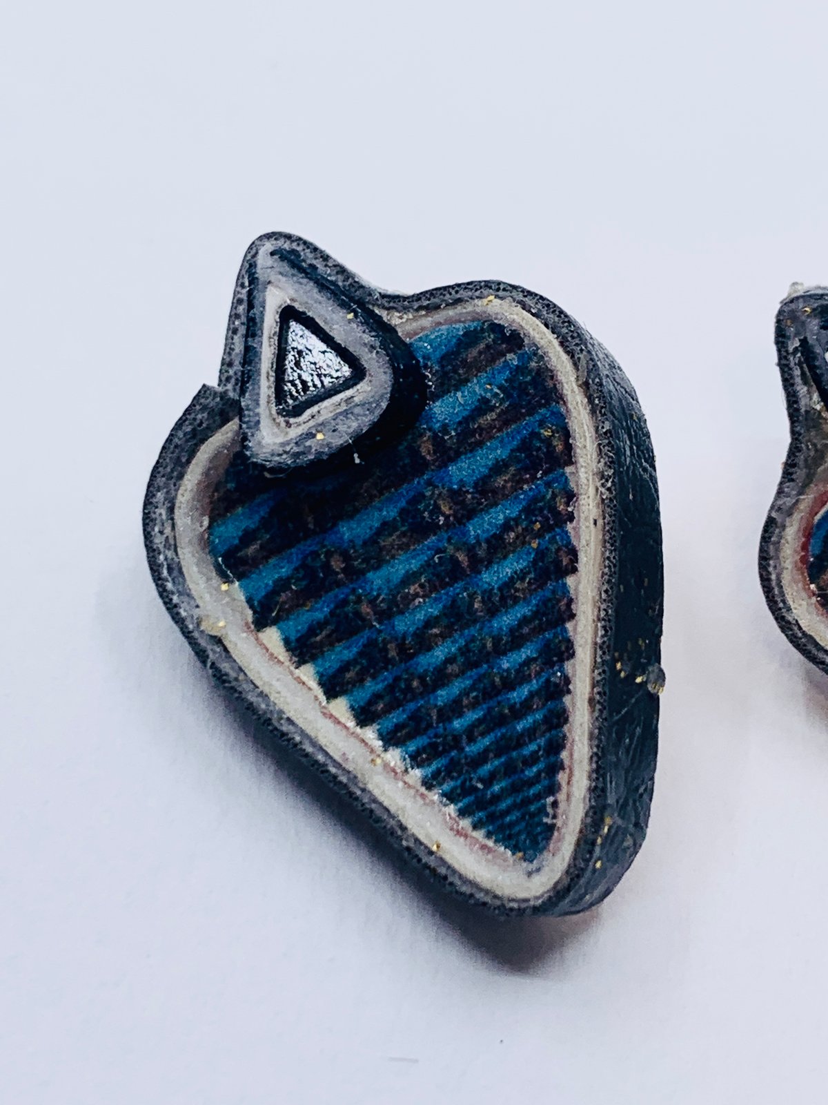 Small Triangular Cahokia Mound Earrings by Alicia Pillar