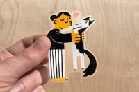 Cat Kiss Rejection | Love + Friendship | Sticker