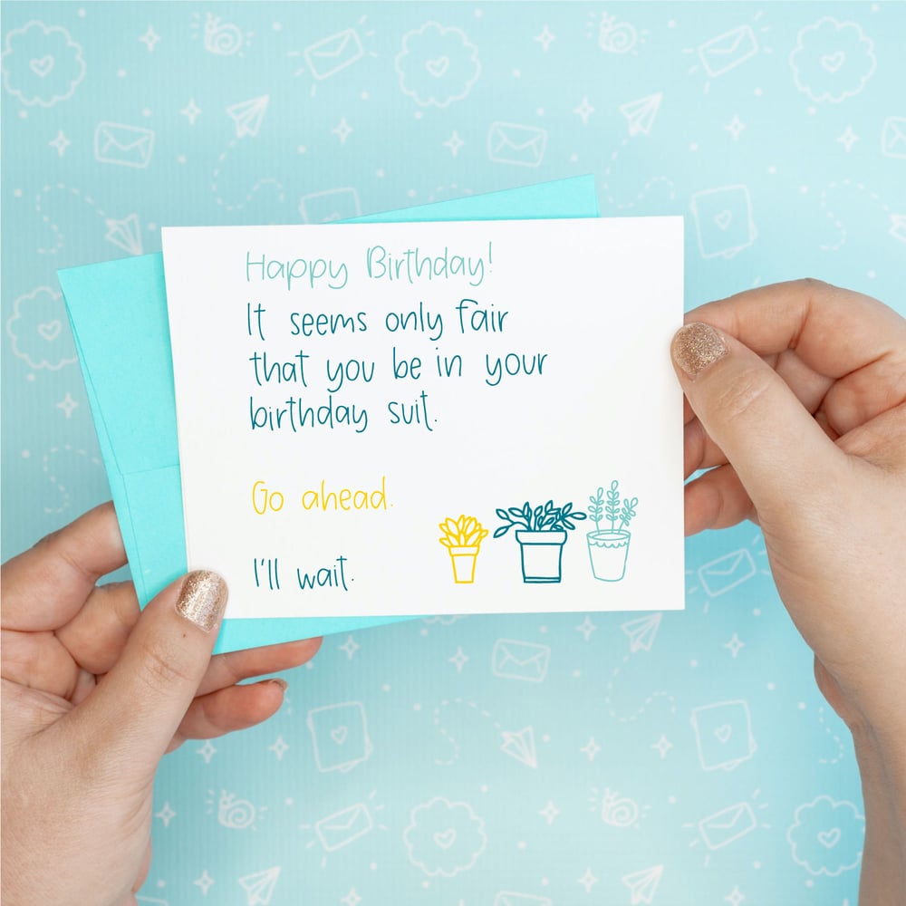 Image of Birthday Suit Card