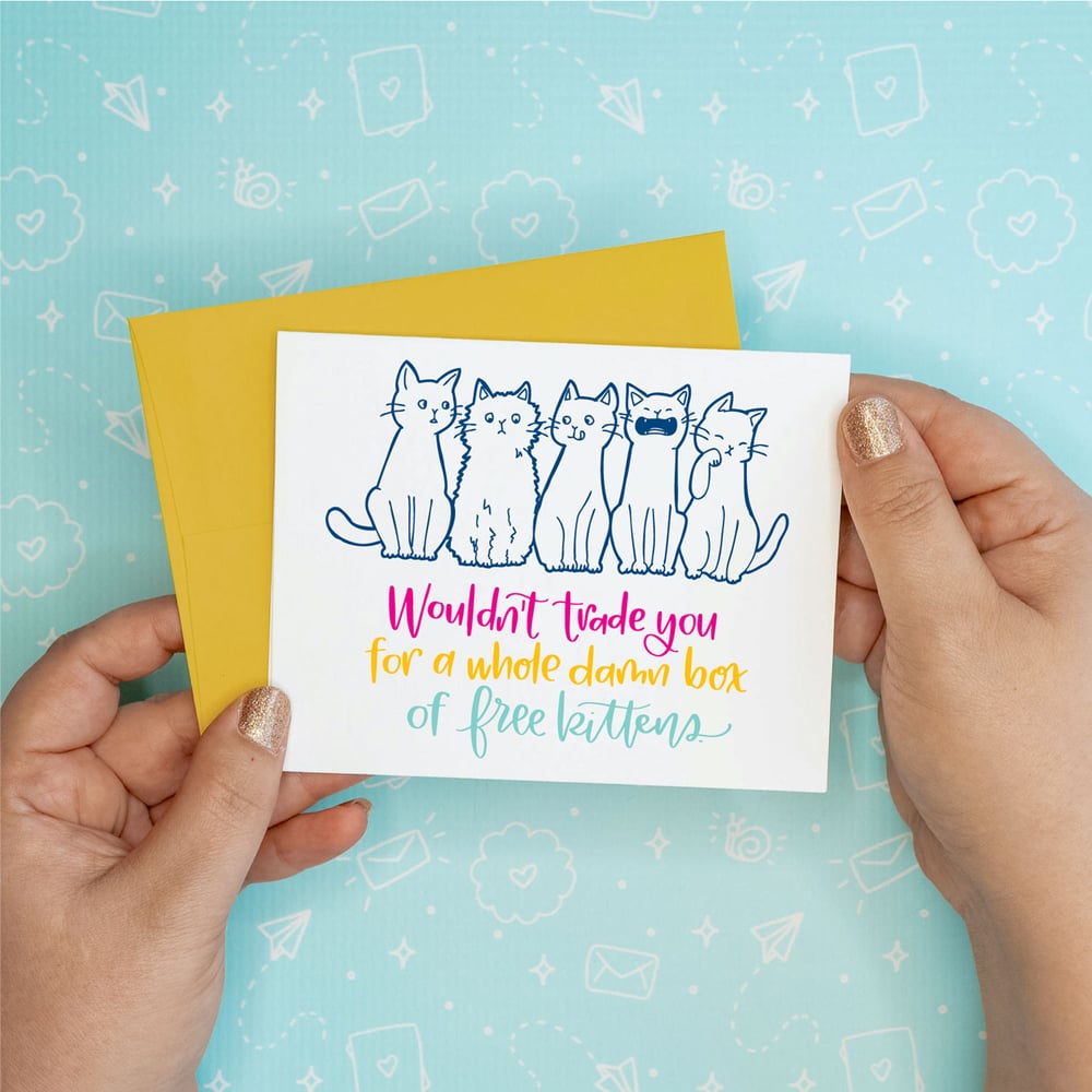 Image of Box of Free Kittens Card