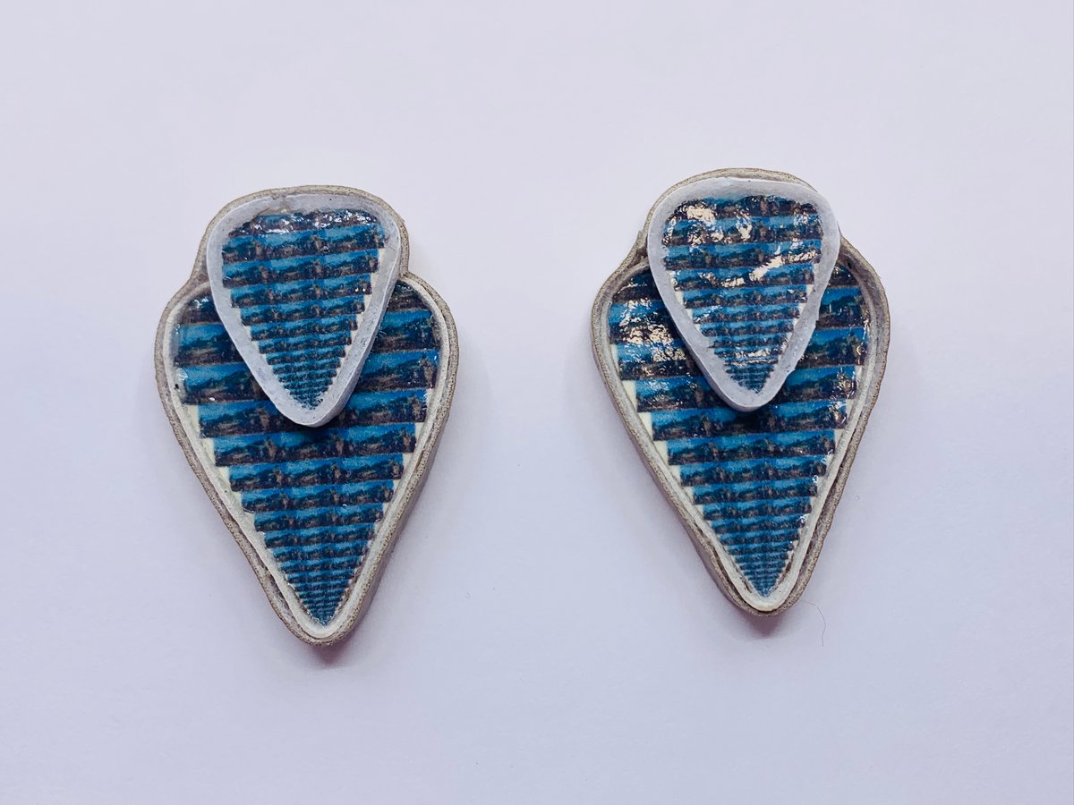 Double Triangle Earrings by Alicia Pillar