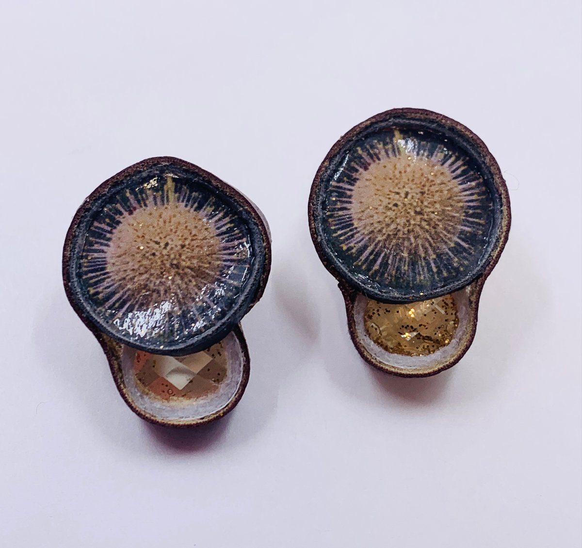 Button Bush Earrings by Alicia Pillar