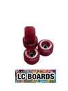 LC BOARDS Fingerboard URETHANE Street Wheels Red