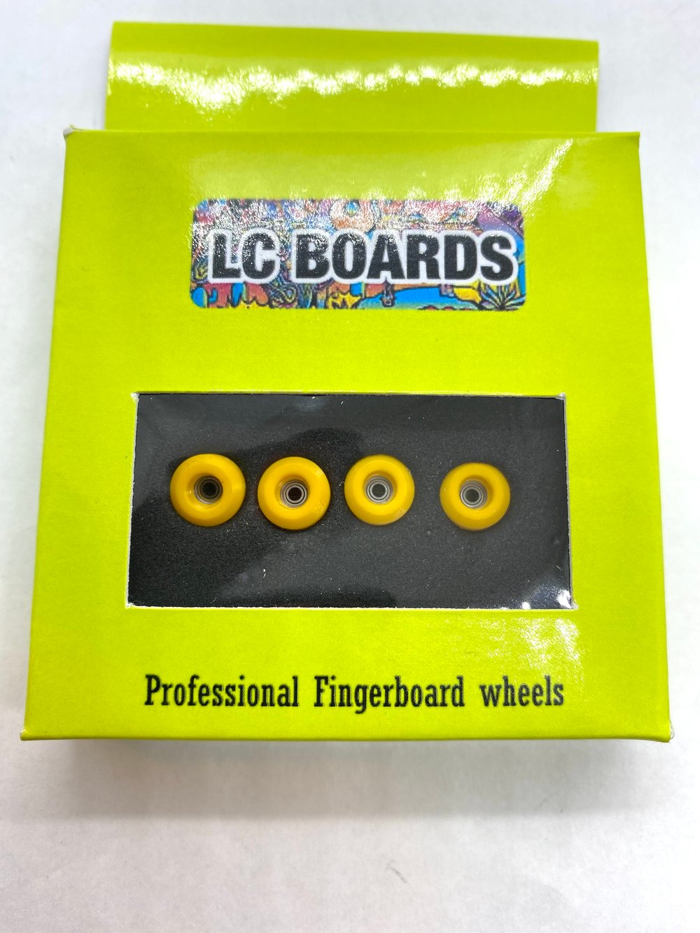LC BOARDS Fingerboard URETHANE street Wheels Yellow LC Boards