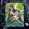 Swamp Witch Signed Watercolor Print