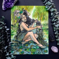 Swamp Witch Signed Watercolor Print 