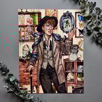 Witchtober Witch / “Collector Witch" / Signed Print Original Watercolor