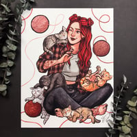 Kitten Cuddles 2.0 Signed Watercolor Print