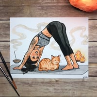 Image 1 of Yogi Witch Signed Watercolor Print