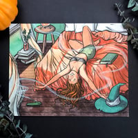 Solar Witch Signed Watercolor Print 