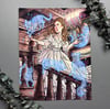 Haunted Mansion Witch Signed Print Watercolor