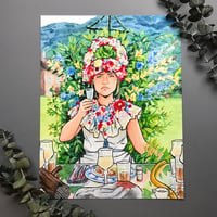 Image 1 of Midsommar Signed Watercolor Print