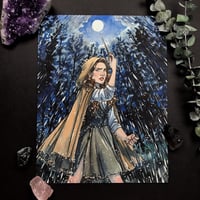 Lunar Witch Signed Watercolor Print