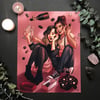 Valentine Witches Signed Print 