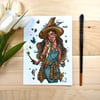 Bug Witch 5x7 inch Signed Watercolor Print