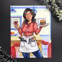Image 1 of "The Mom" Linda Belcher Signed Watercolor Print