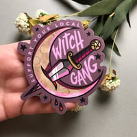 Image 2 of Support Your Local Witch Gang Vinyl Sticker