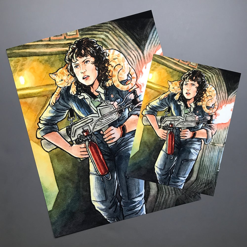 Ripley Signed Print Watercolor Original