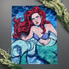 Ariel Mermaid Signed Watercolor Print