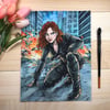 "The Spy" Black Widow Signed Watercolor Print