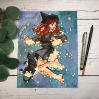 Firefly Witch Signed Watercolor Print